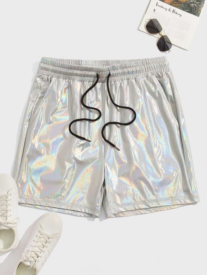 Bonga Boys Loose fitting holographic men's drawstring shorts